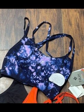 Women's Seamless Sports Bra Purple Tie-Dye ONLY